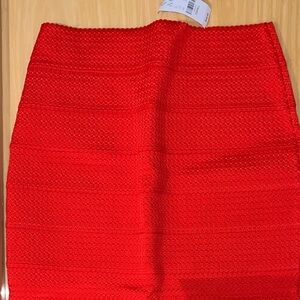 New York & Company Red Pencil Skirt